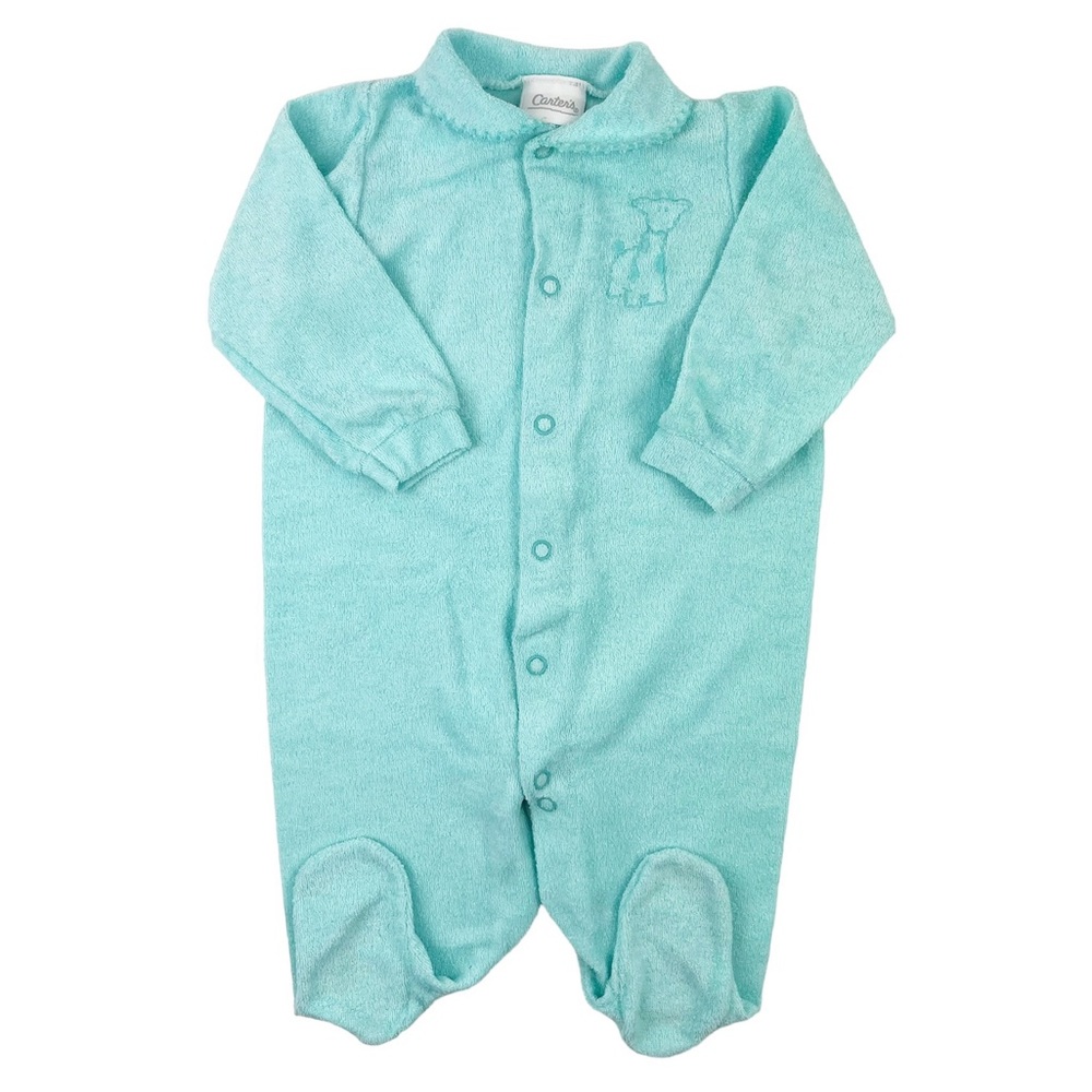 Vintage Carters Terry Footed Sleeper Giraffe One Piece 3-6 Months